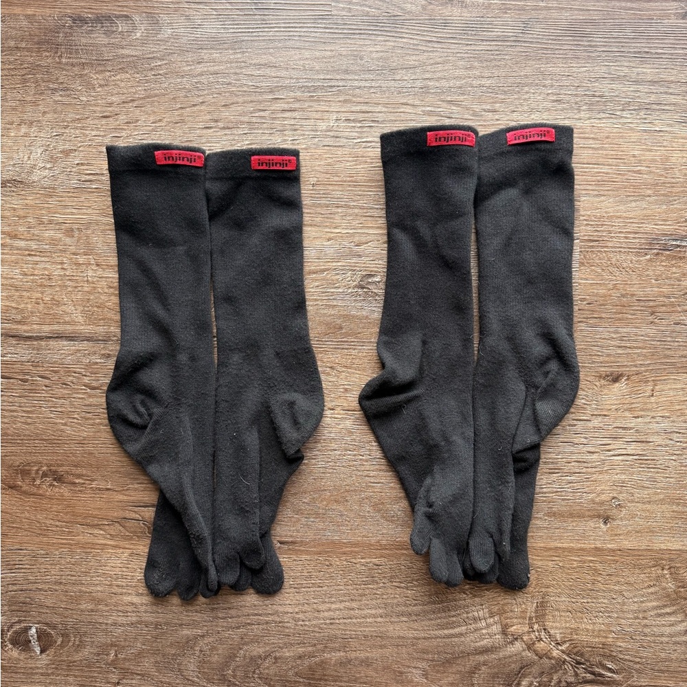 Injinji Sport Original Weight Crew Toe Socks - Never Worn